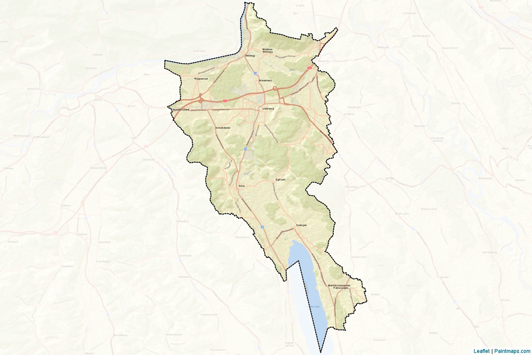 Lenzburg (Aargau) Haritası Örnekleri-2