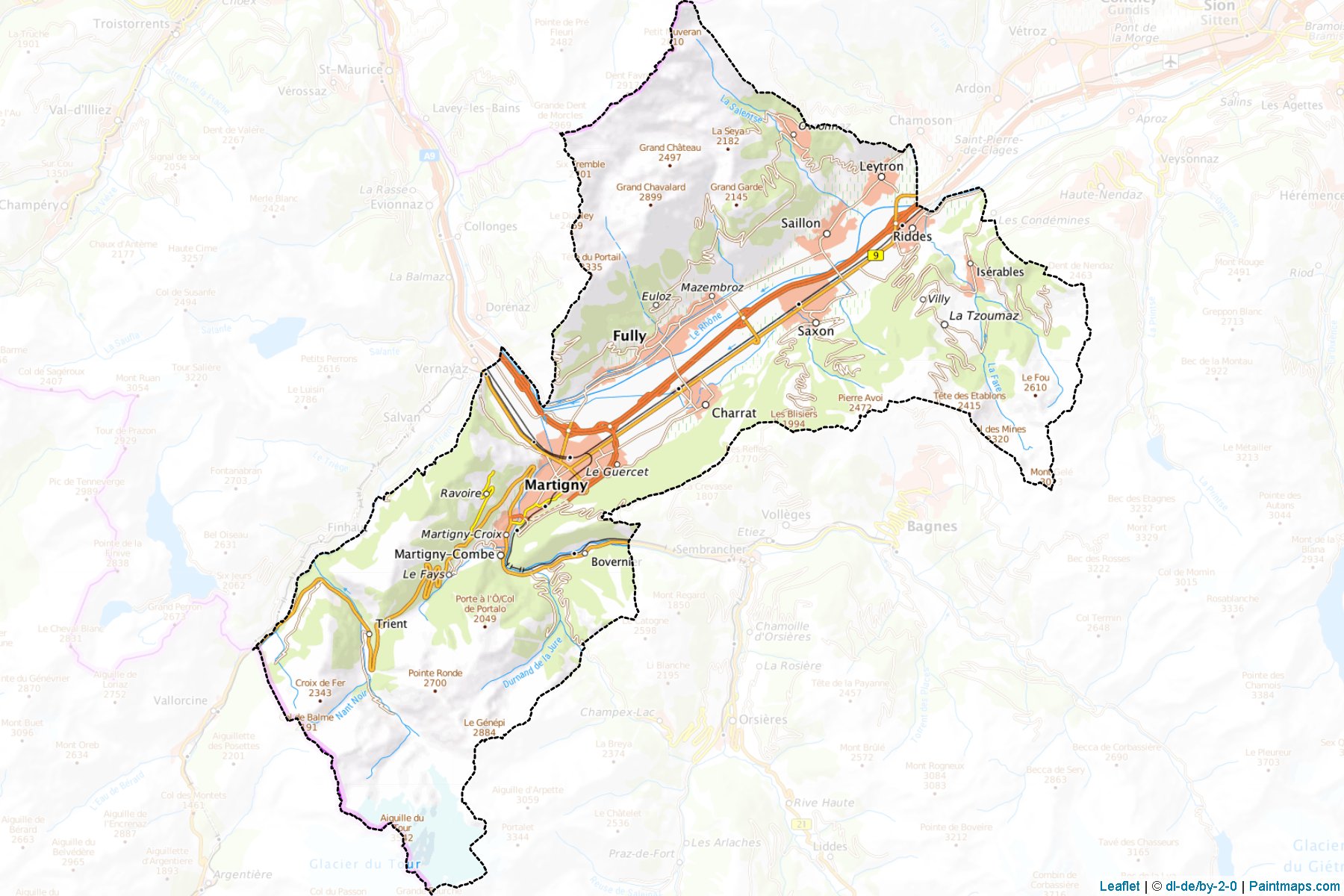 Martigny (Valais) Map Cropping Samples-1