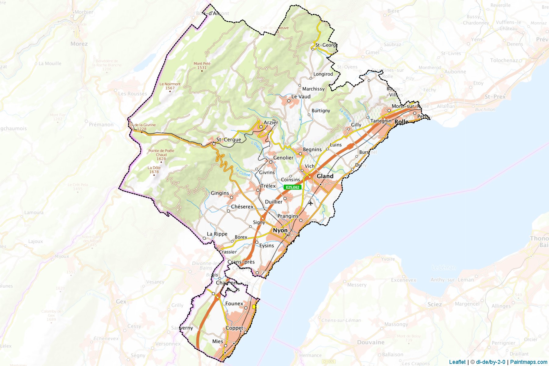 Nyon (Vaud) Map Cropping Samples-1