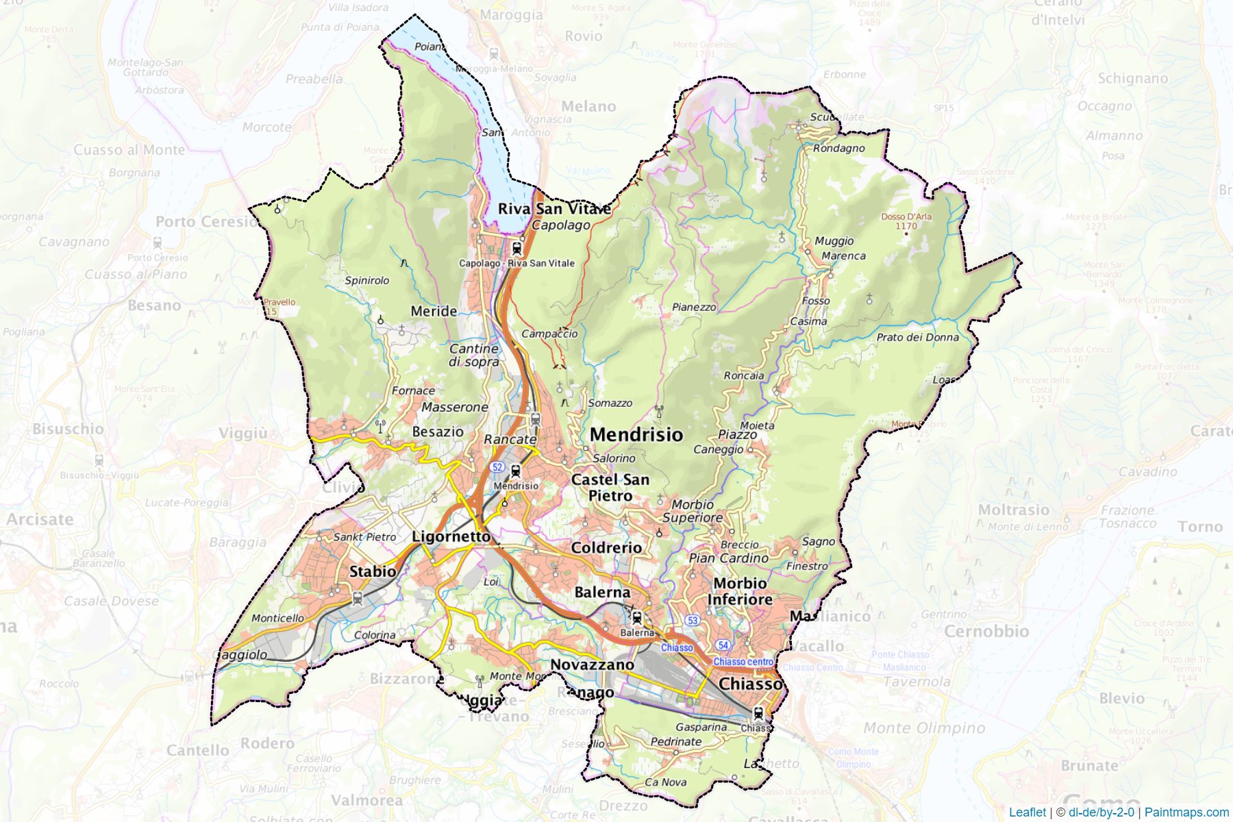 Mendrisio (Ticino) Map Cropping Samples-1