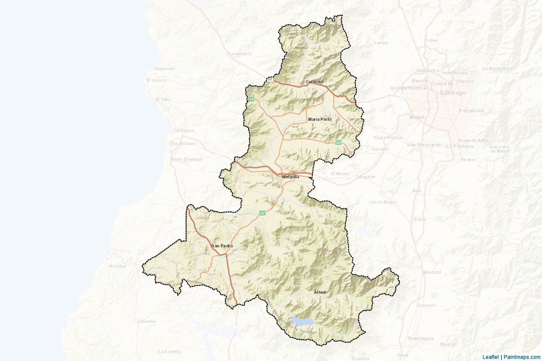 Melipilla (Metropolitana) Map Cropping Samples-2