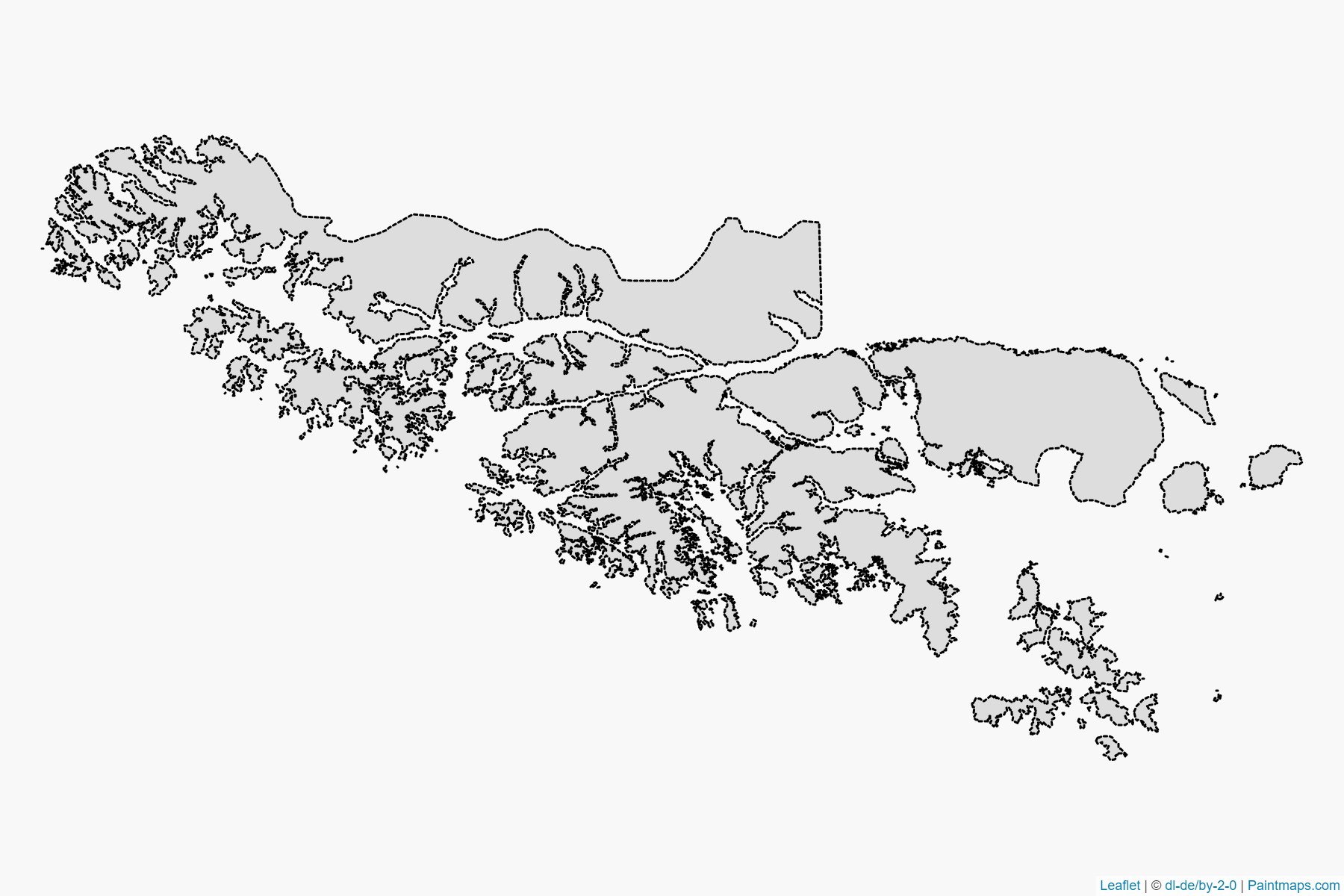 Muestras de recorte de mapas Antártica Chilena (De Magallanes y Antartica Chilena)-1