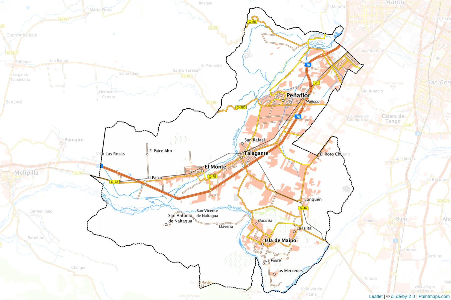 Muestras de recorte de mapas Talagante (Metropolitana)-1