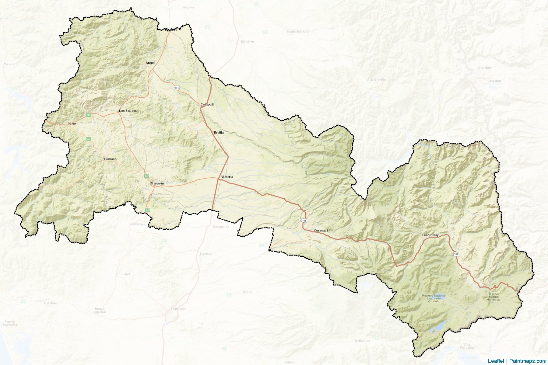 Malleco (De La Araucania) Map Cropping Samples-2