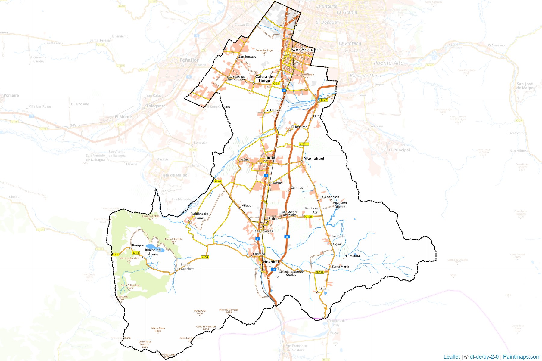 Muestras de recorte de mapas Maipo (Metropolitana)-1