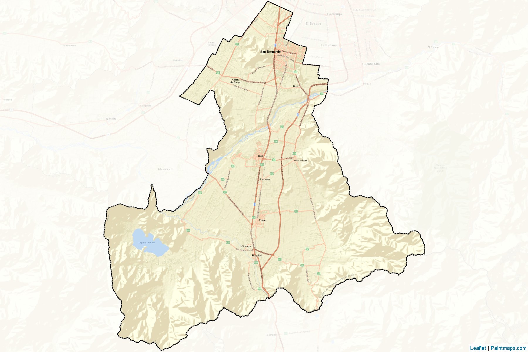 Muestras de recorte de mapas Maipo (Metropolitana)-2