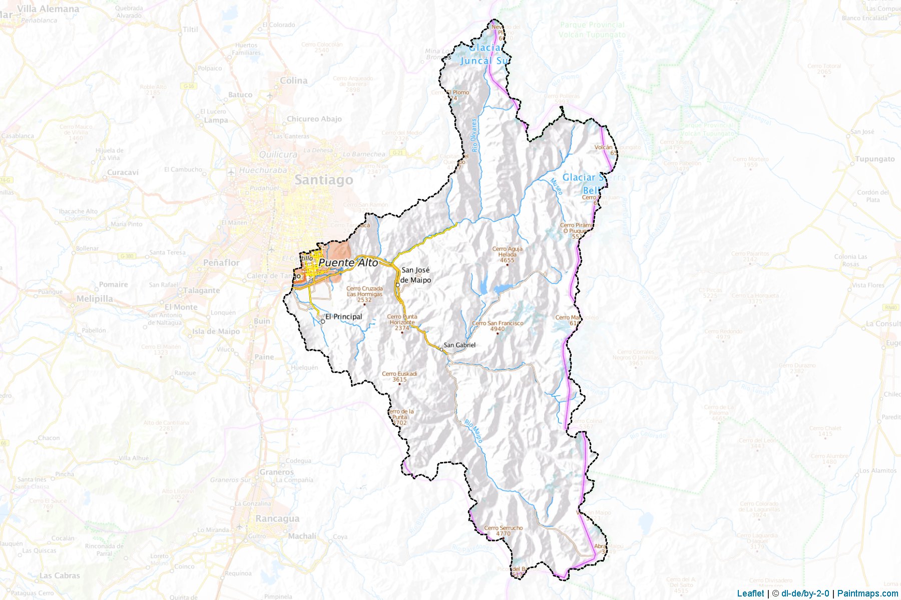 Muestras de recorte de mapas Cordillera (Metropolitana)-1