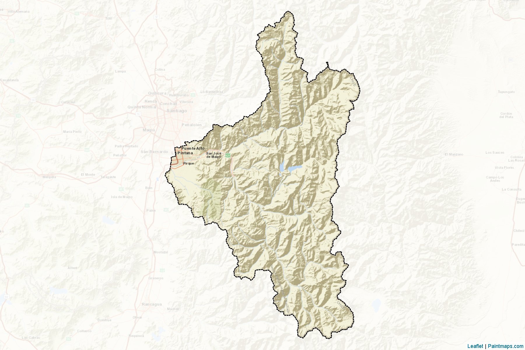 Muestras de recorte de mapas Cordillera (Metropolitana)-2