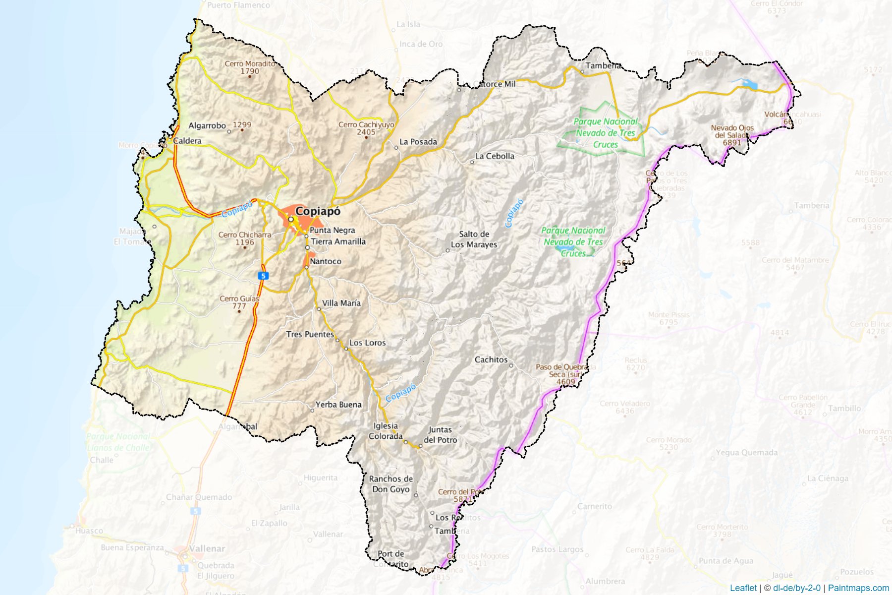 Muestras de recorte de mapas Copiapó (De Atacama)-1