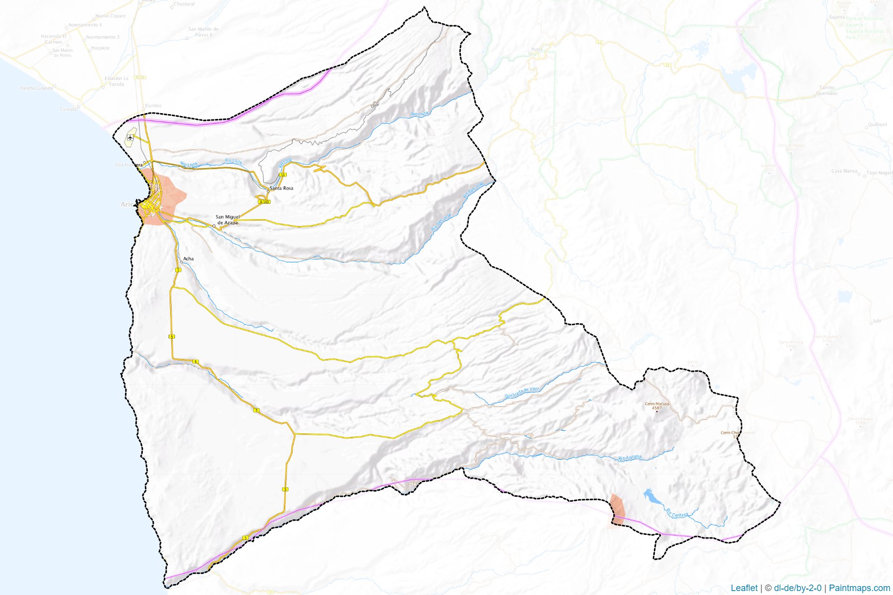 Muestras de recorte de mapas Arica (Arica y Parinacota)-1