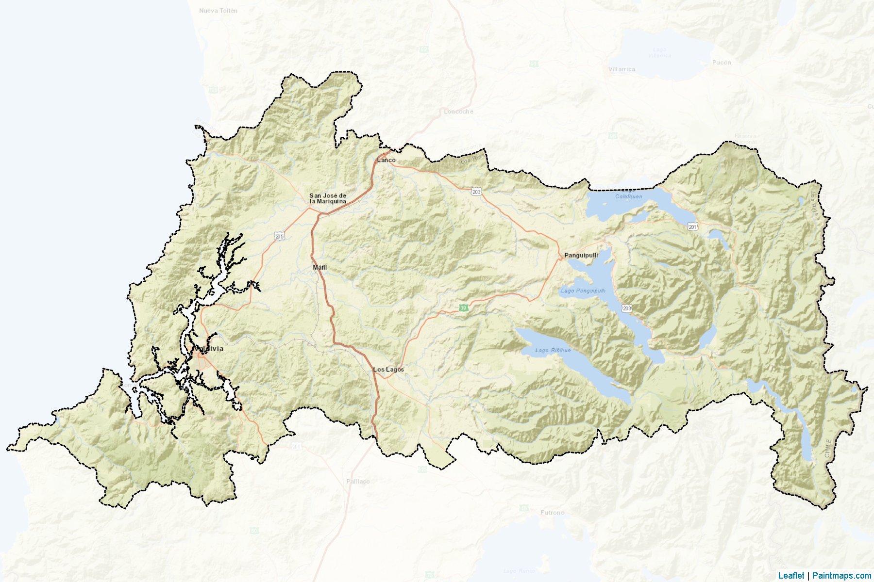 Muestras de recorte de mapas Valdivia (De Los Rios)-2