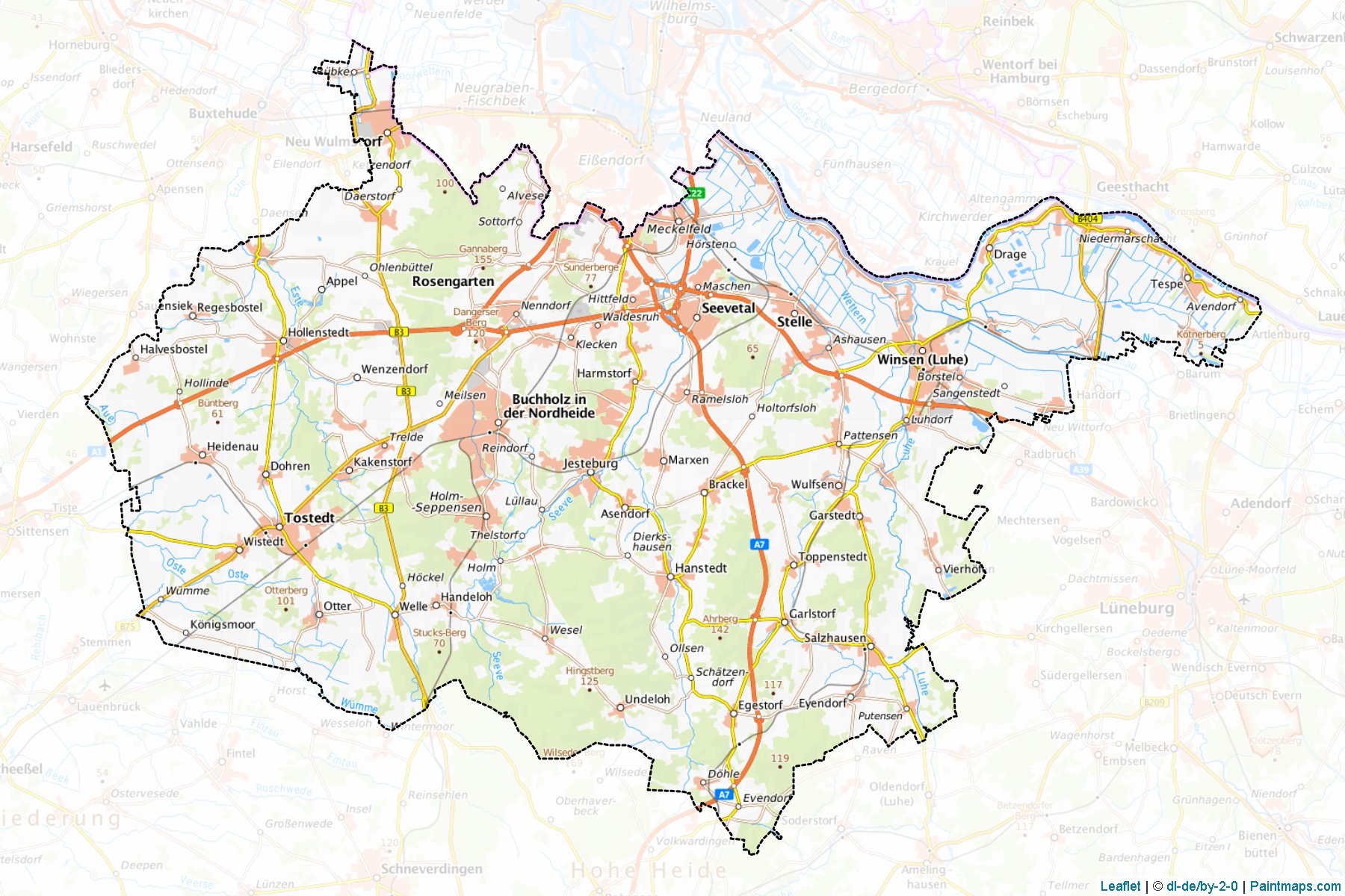 Harburg (Lower Saxony) Map Cropping Samples-1