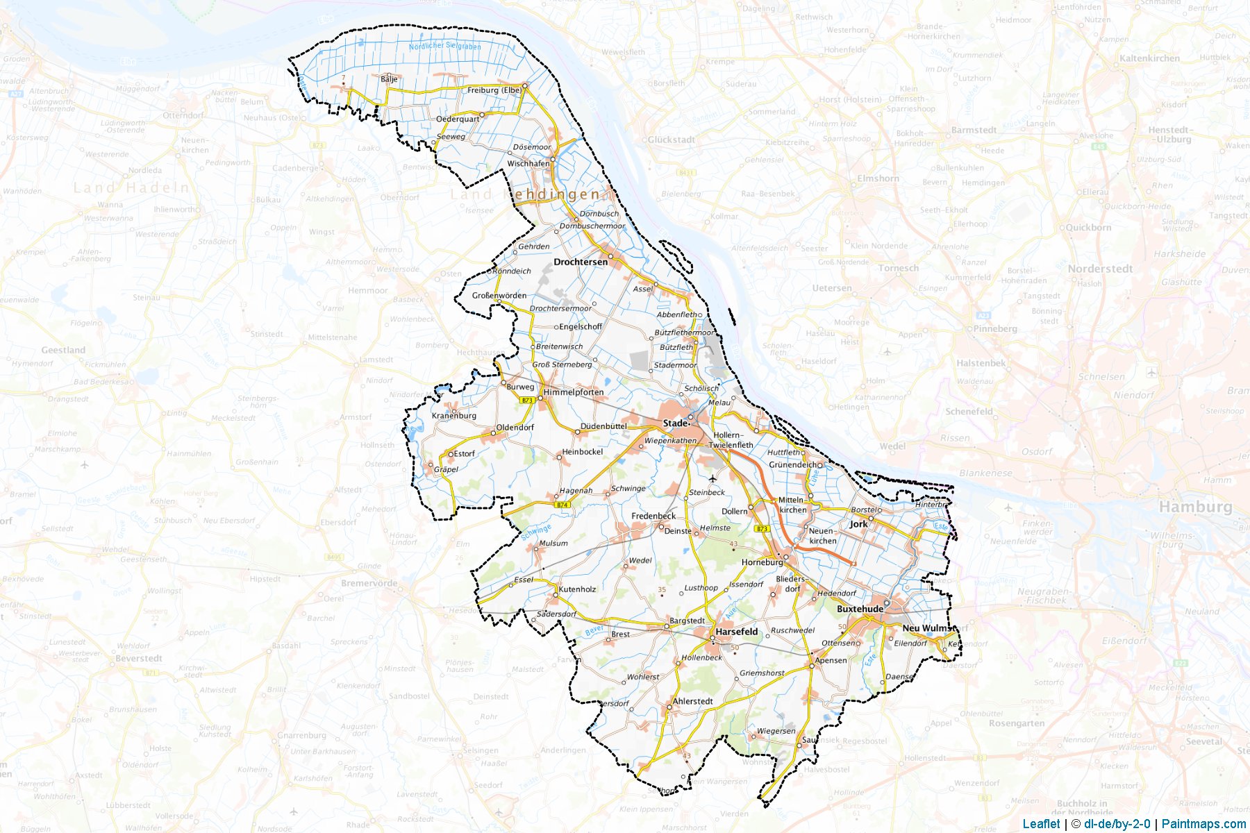 Stade (Lower Saxony) Map Cropping Samples-1