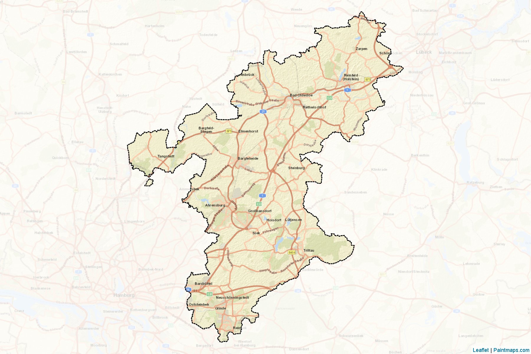 Stormarn (Schleswig-Holstein) Haritası Örnekleri-2