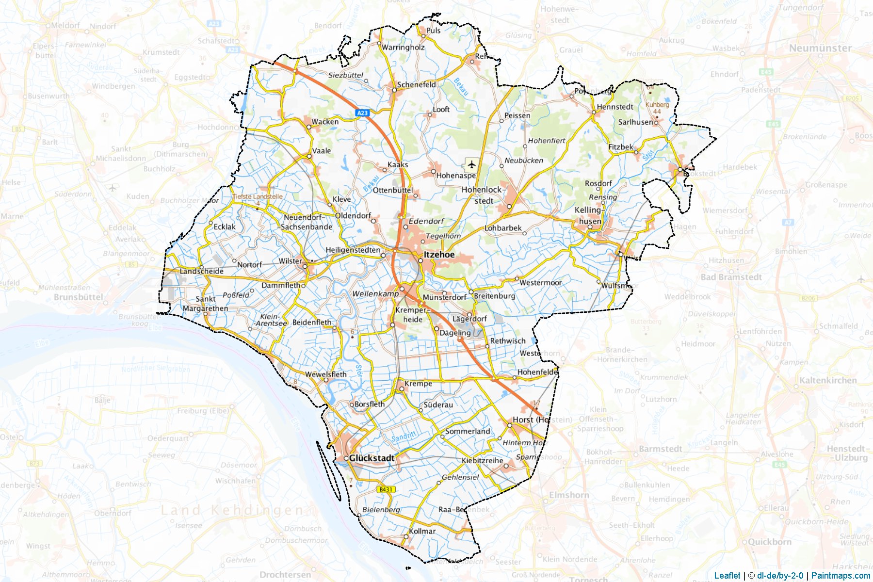 Steinburg (Schleswig-Holstein) Map Cropping Samples-1