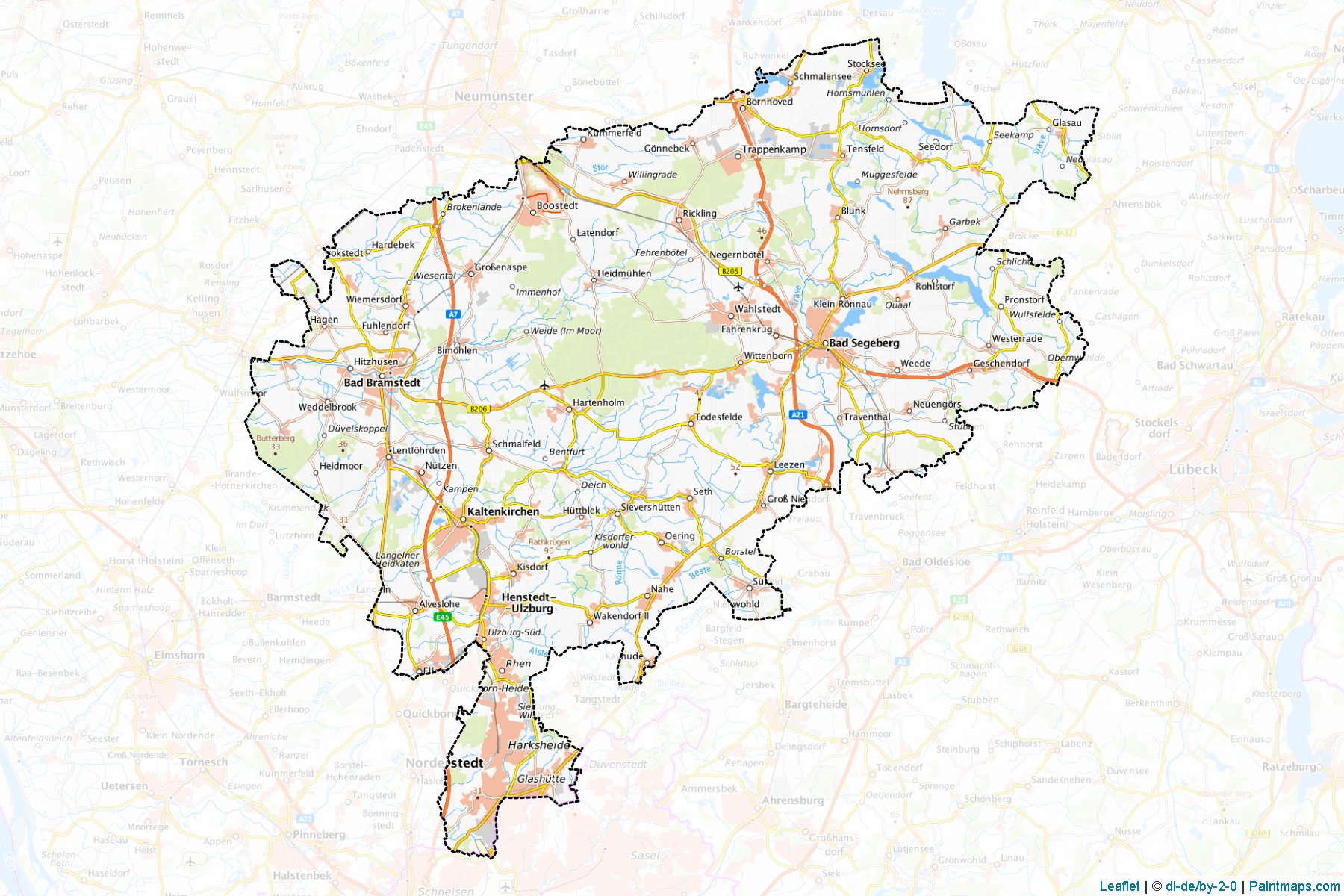 Segeberg (Schleswig-Holstein) Haritası Örnekleri-1