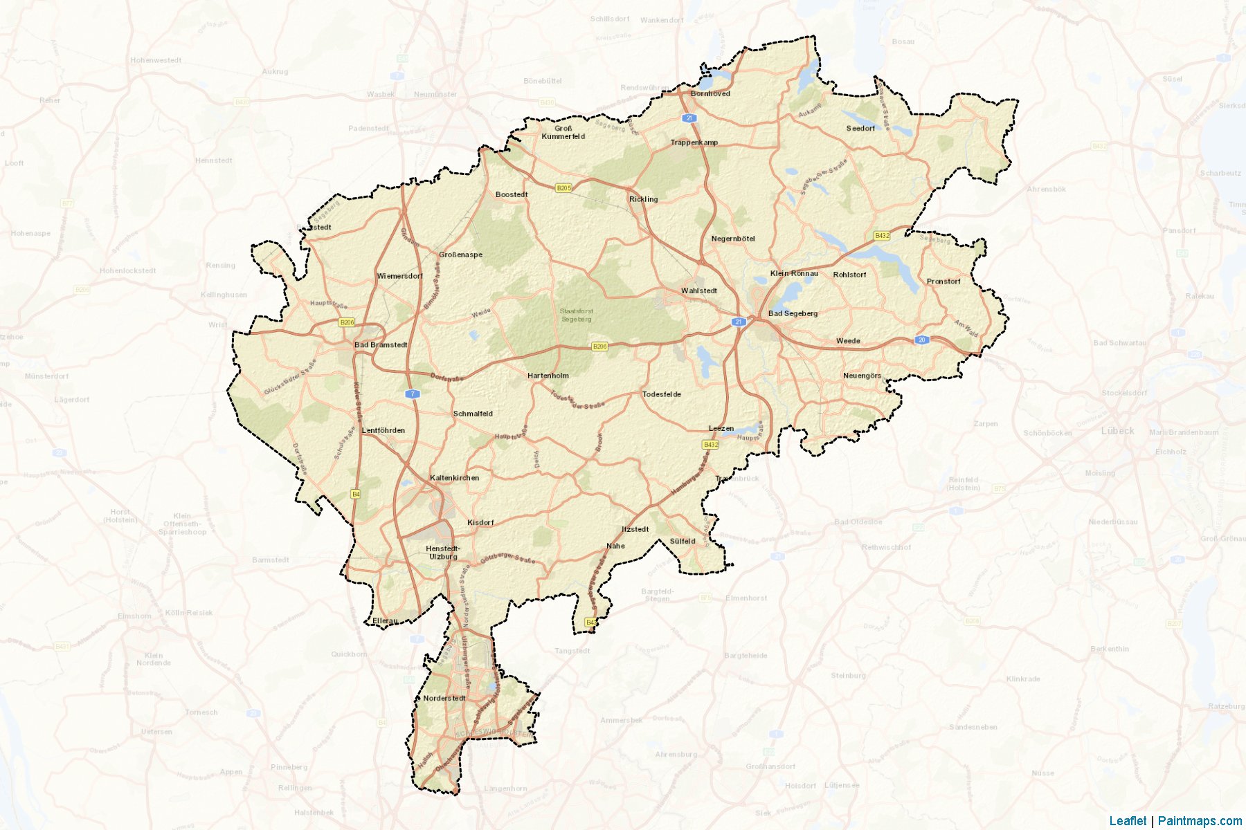 Segeberg (Schleswig-Holstein) Map Cropping Samples-2