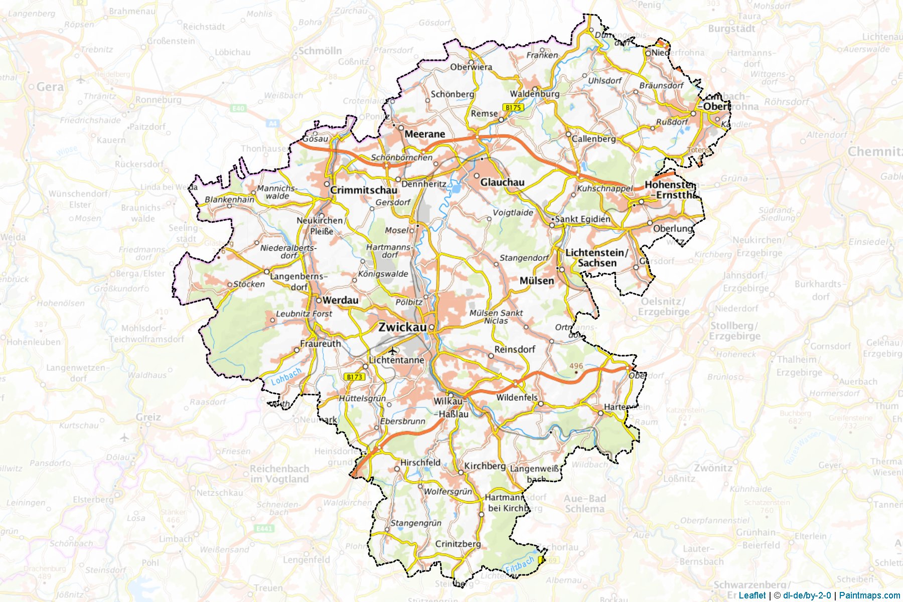 Zwickau (Saxony) Map Cropping Samples-1