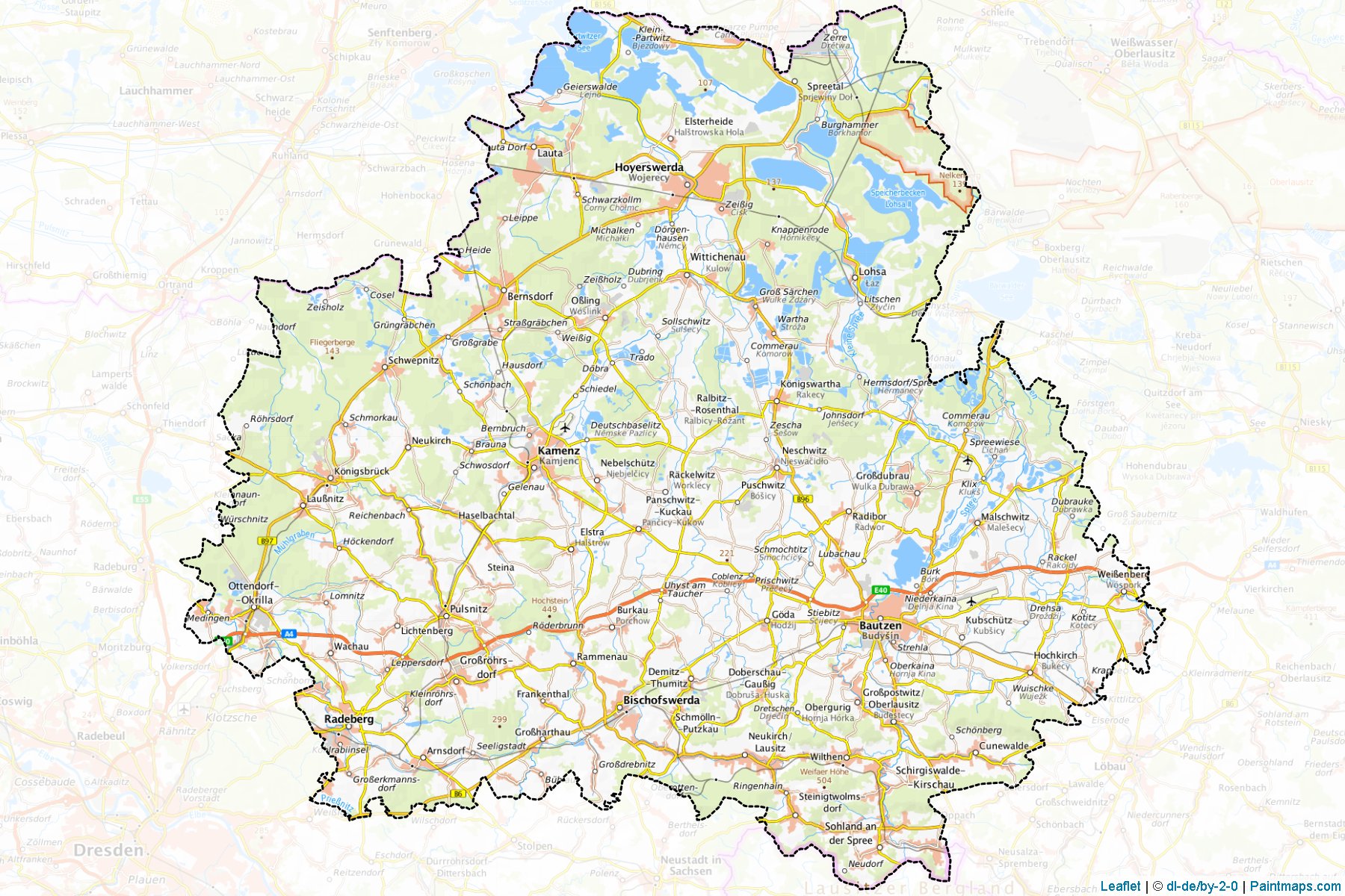 Bautzen (Saxony) Map Cropping Samples-1