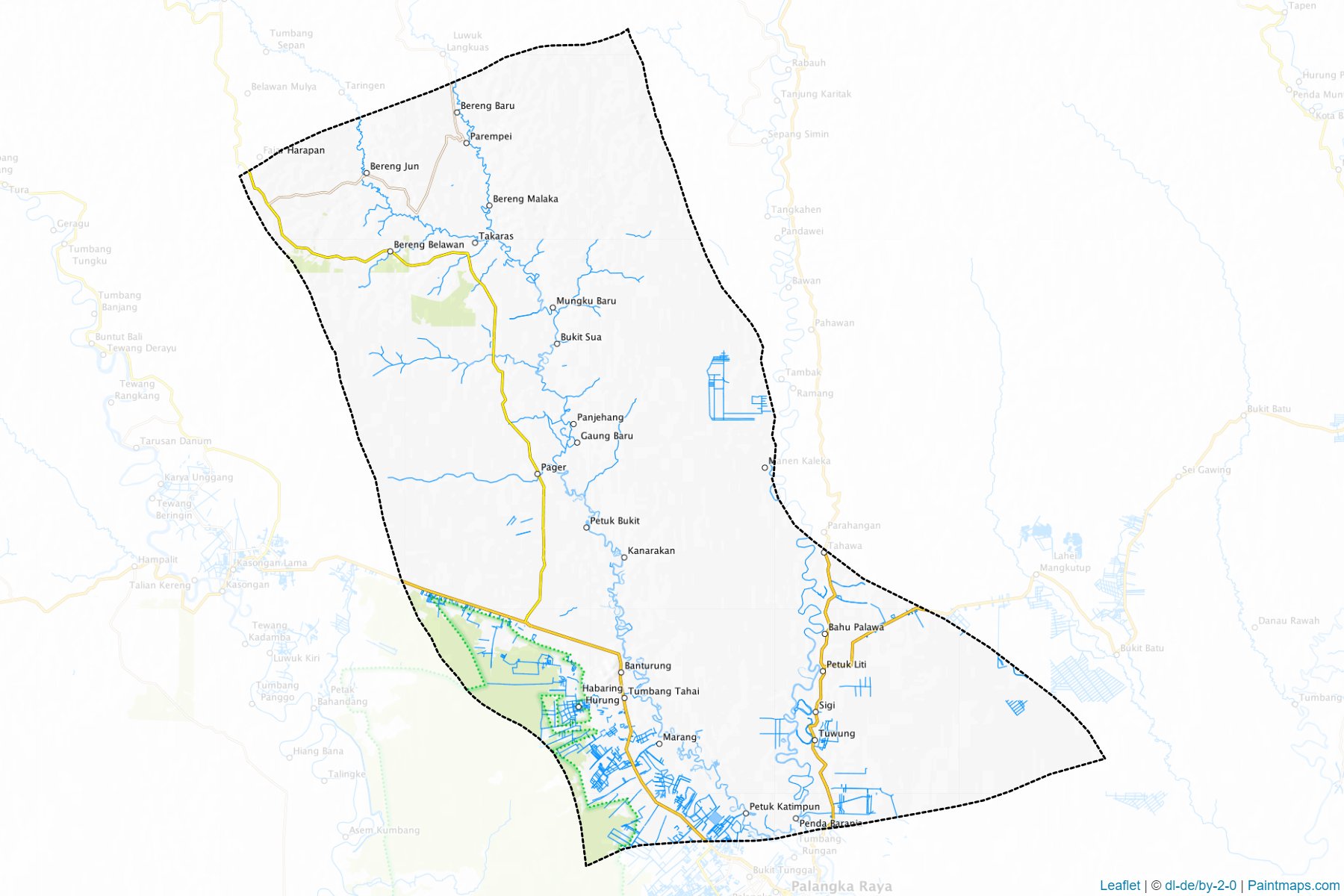 Palangka Raya (Central Kalimantan) Map Cropping Samples-1