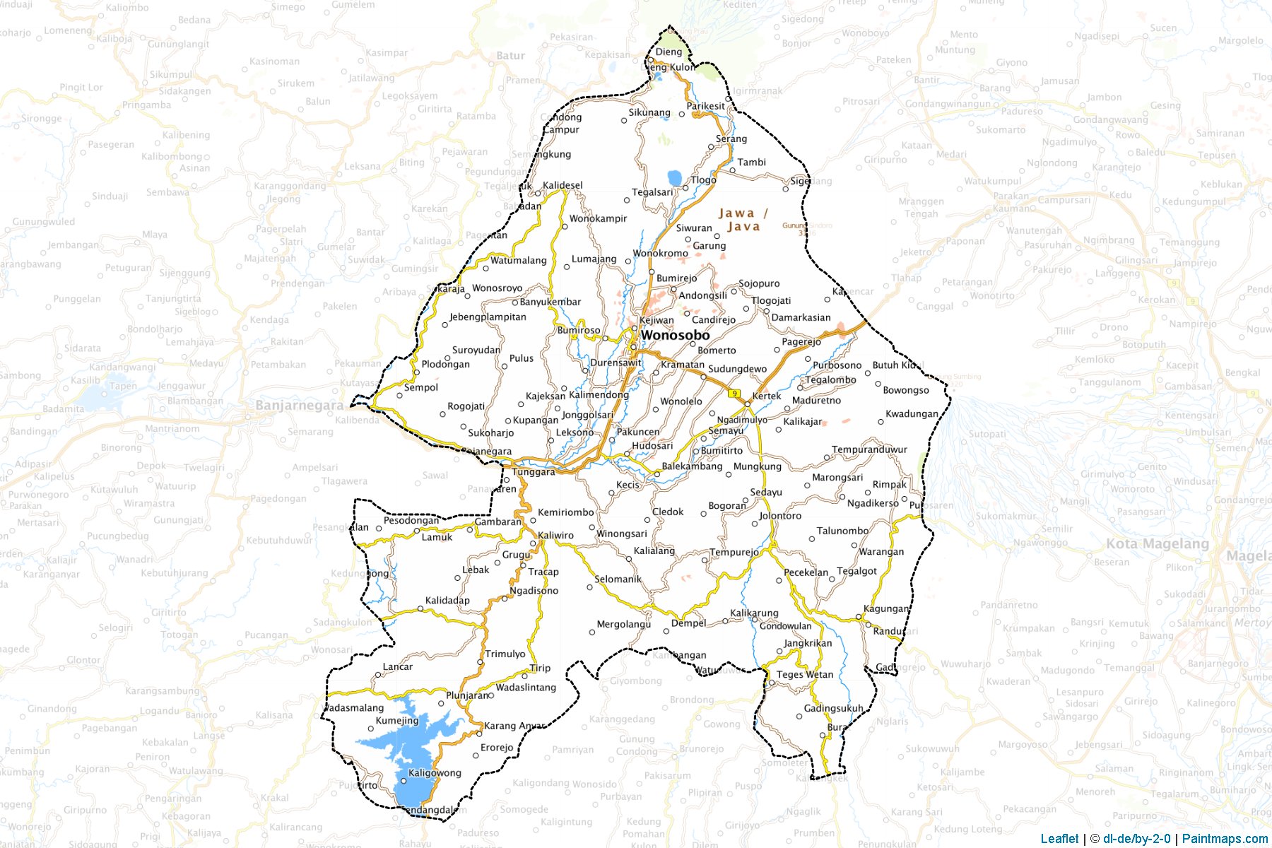 Wonosobo (Central Java) Map Cropping Samples-1