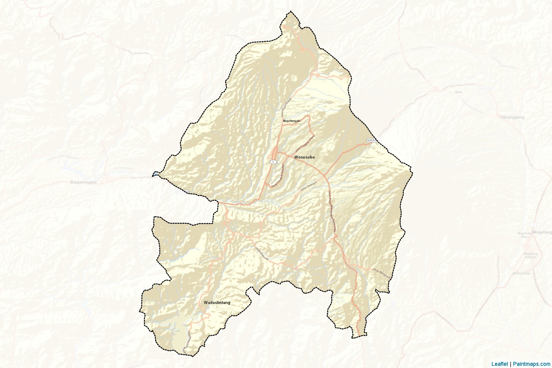 Wonosobo (Central Java) Map Cropping Samples-2