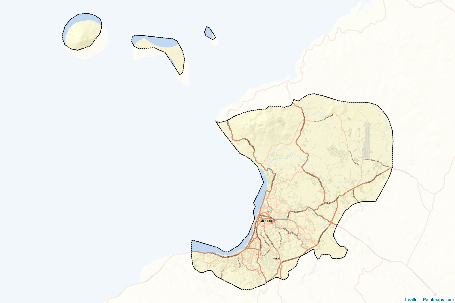 Manado (Kuzey Sulawesi) Haritası Örnekleri-2