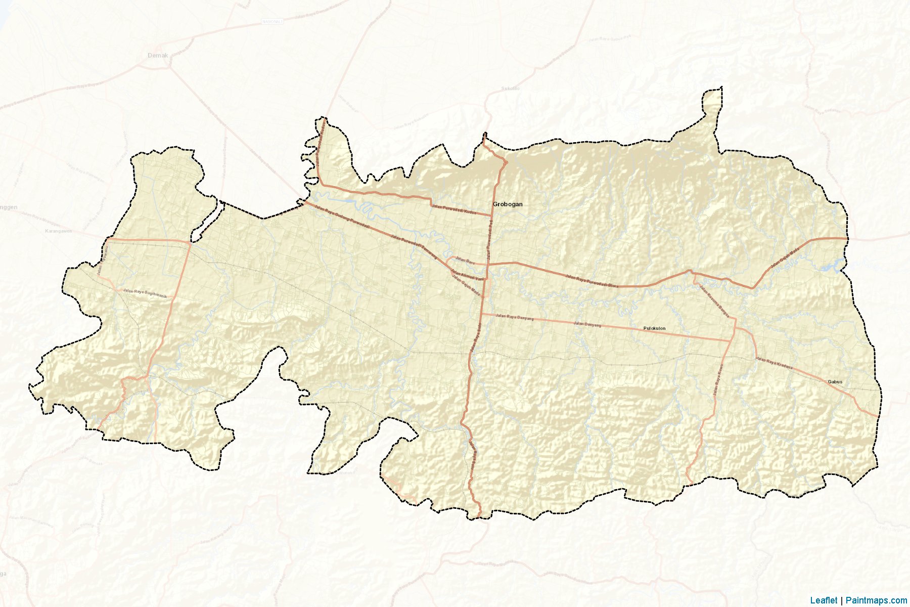 Grobogan (Central Java) Map Cropping Samples-2