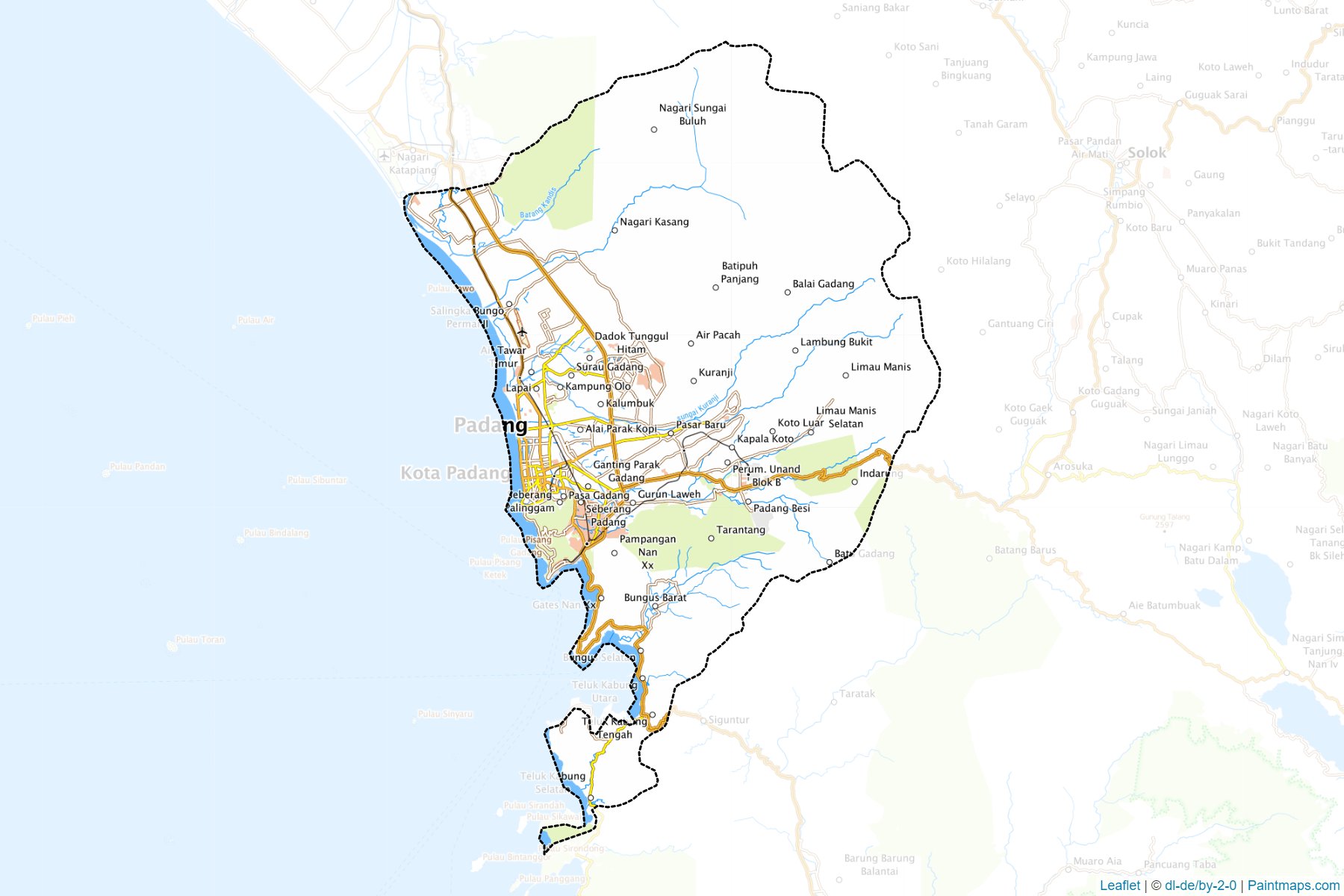 Padang (West Sumatra) Map Cropping Samples-1