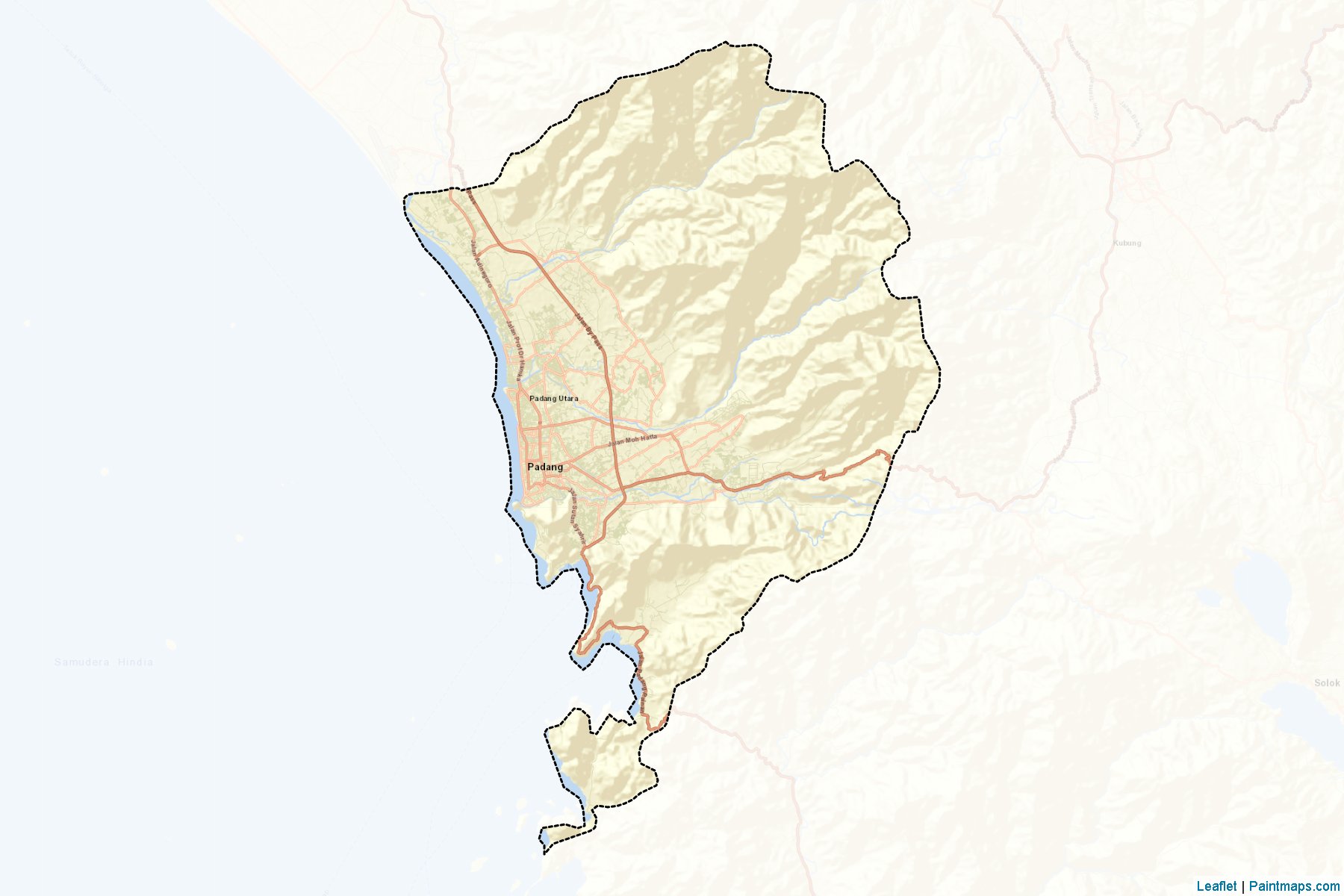 Padang (West Sumatra) Map Cropping Samples-2