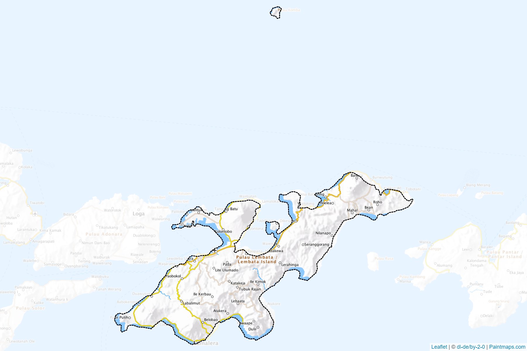 Lembata (East Nusa Tenggara) Map Cropping Samples-1