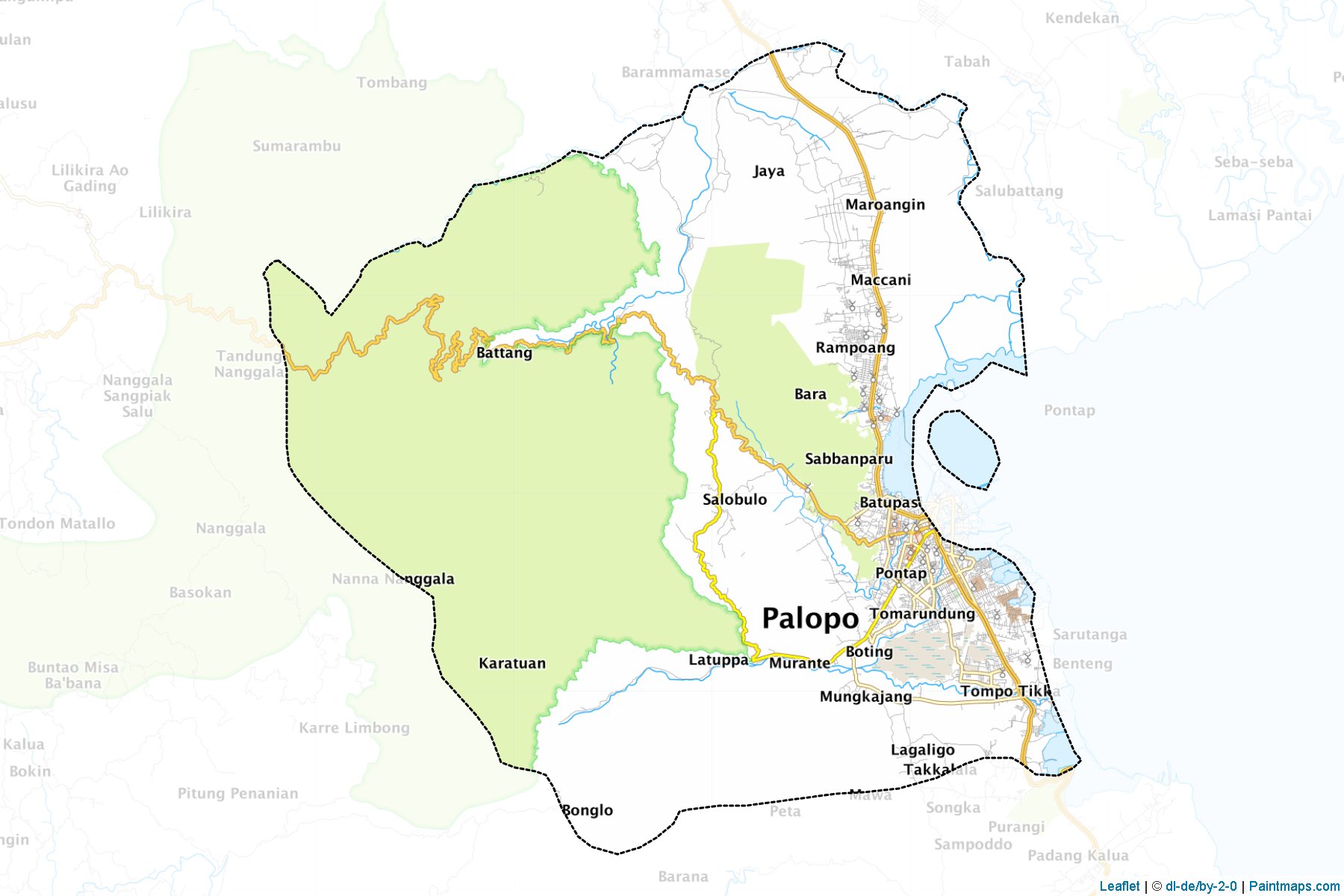 Palopo (South Sulawesi) Map Cropping Samples-1