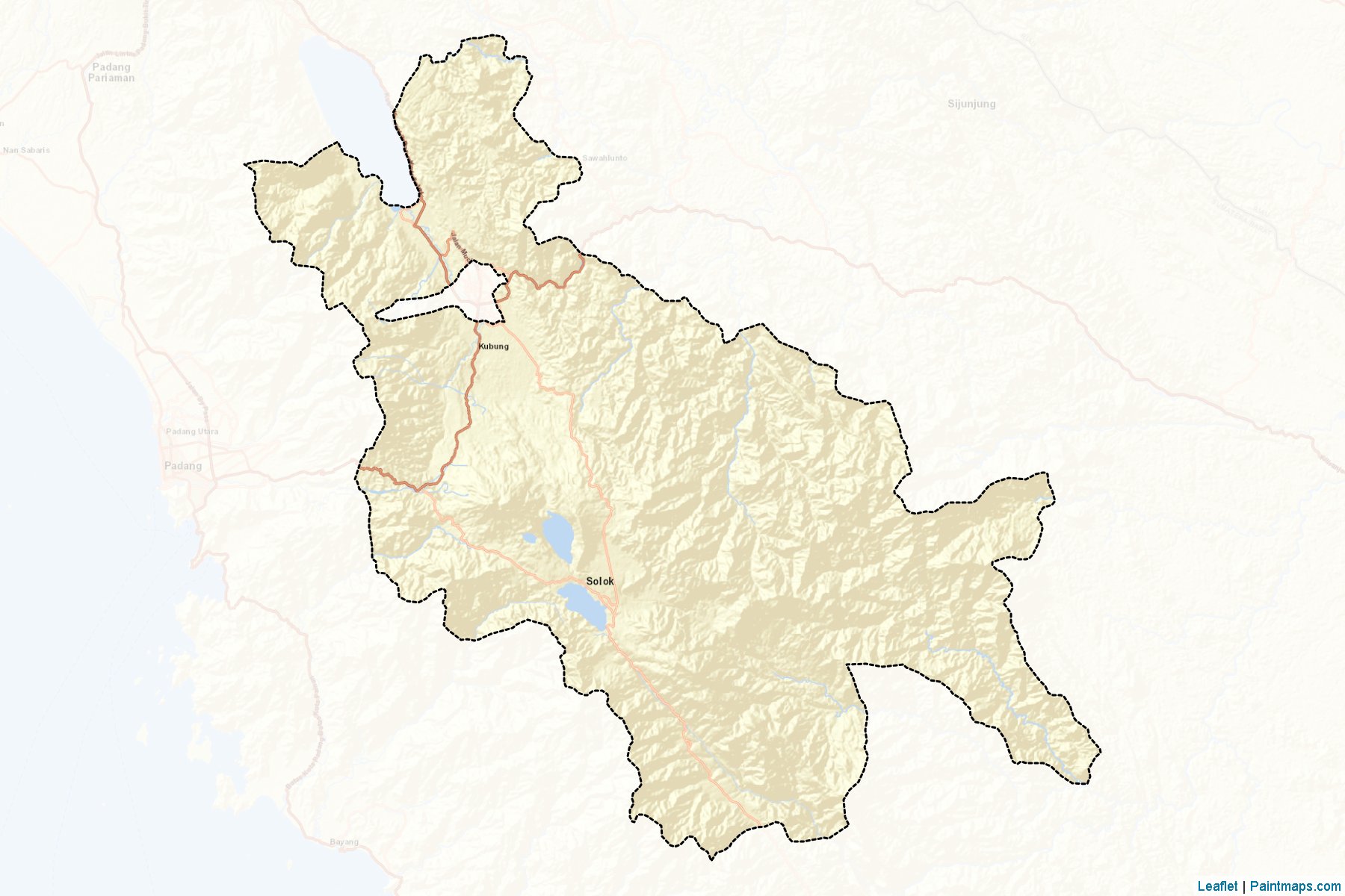 Solok (West Sumatra) Map Cropping Samples-2