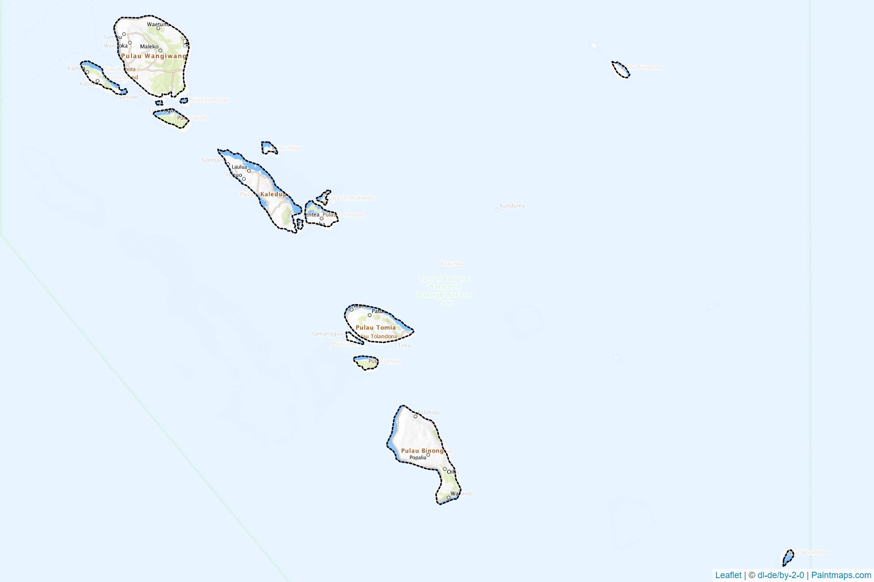 Wakatobi (Southeast Sulawesi) Map Cropping Samples-1