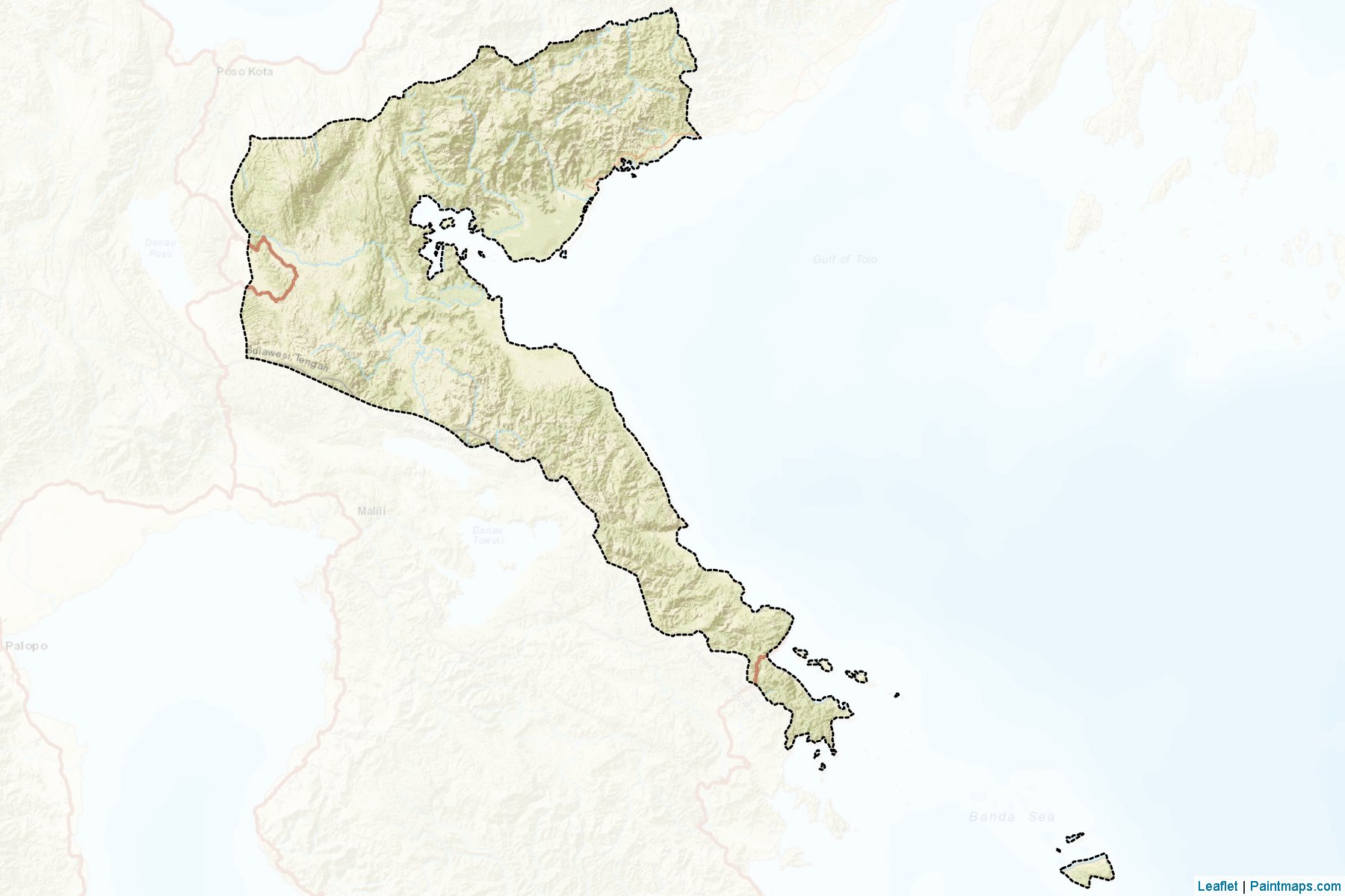 Morowali (Orta Sulawesi) Haritası Örnekleri-2