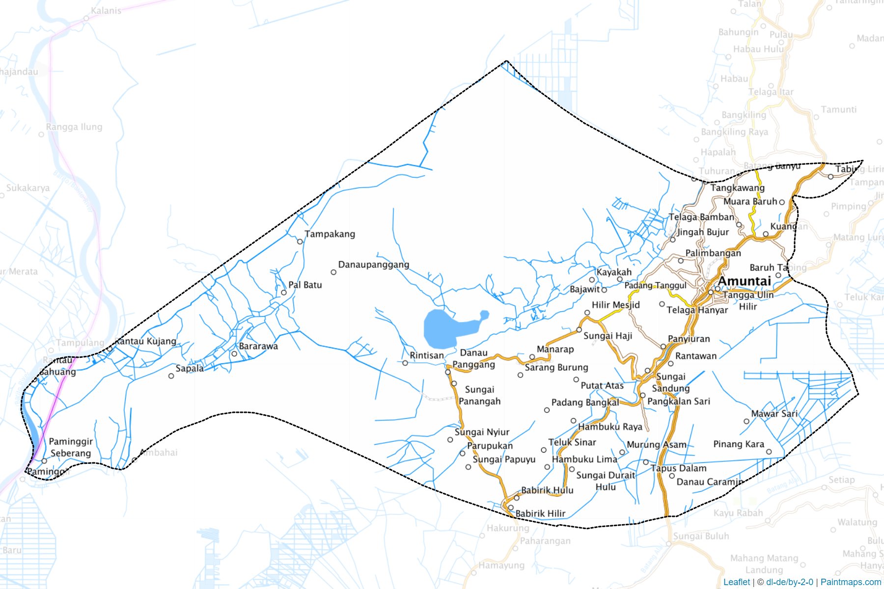 Hulu Sungai Utara (South Kalimantan) Map Cropping Samples-1