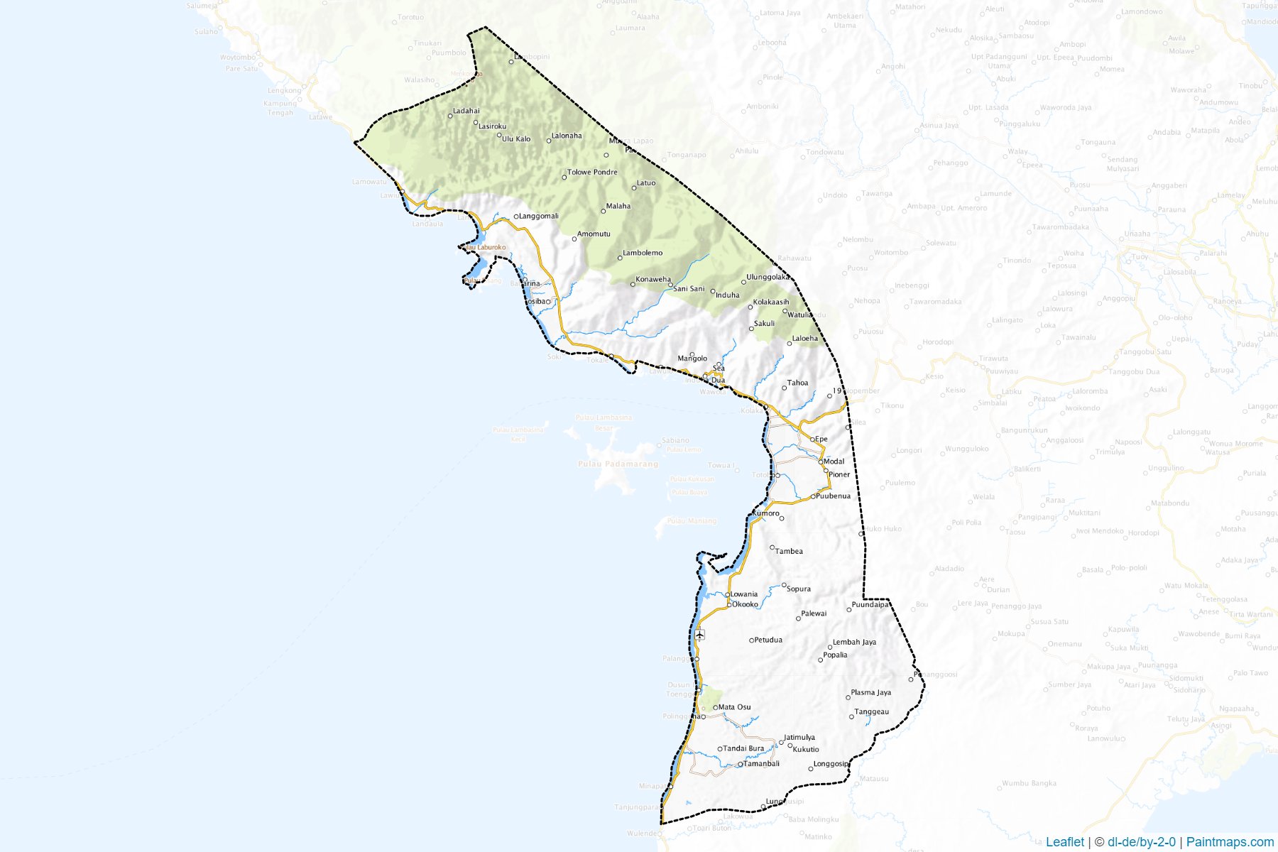 Kolaka (Southeast Sulawesi) Map Cropping Samples-1