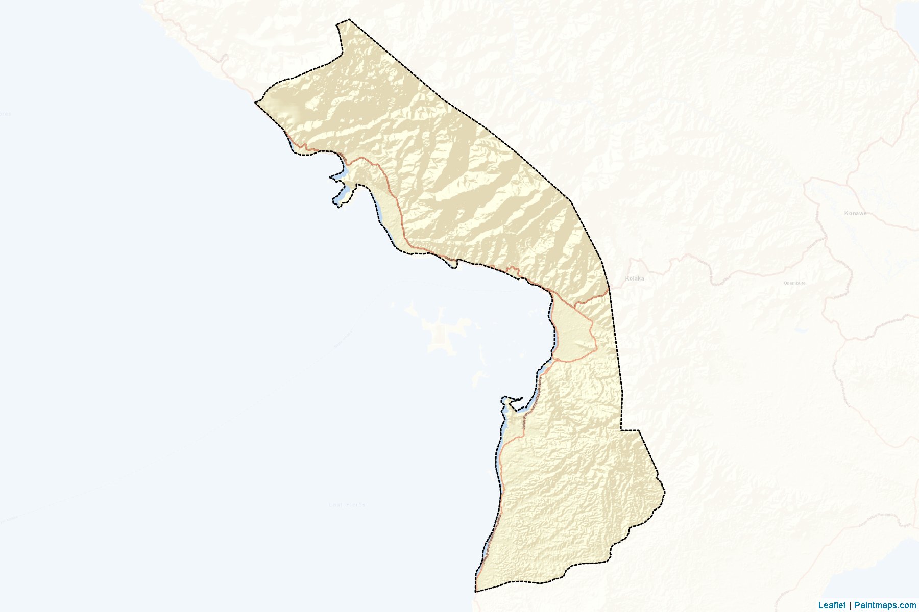 Kolaka (Güneydoğu Sulawesi) Haritası Örnekleri-2