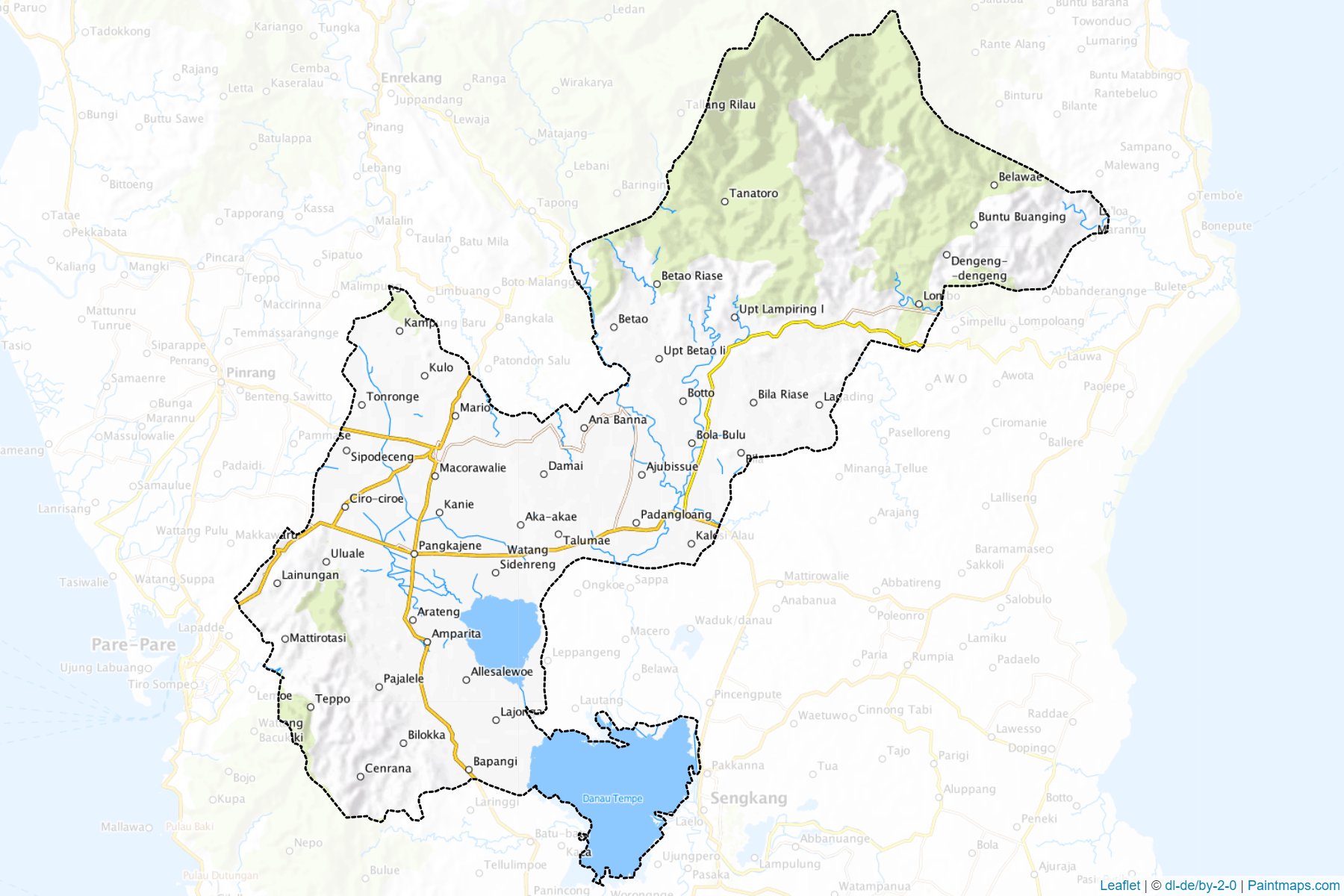 Sidenreng Rappang (South Sulawesi) Map Cropping Samples-1