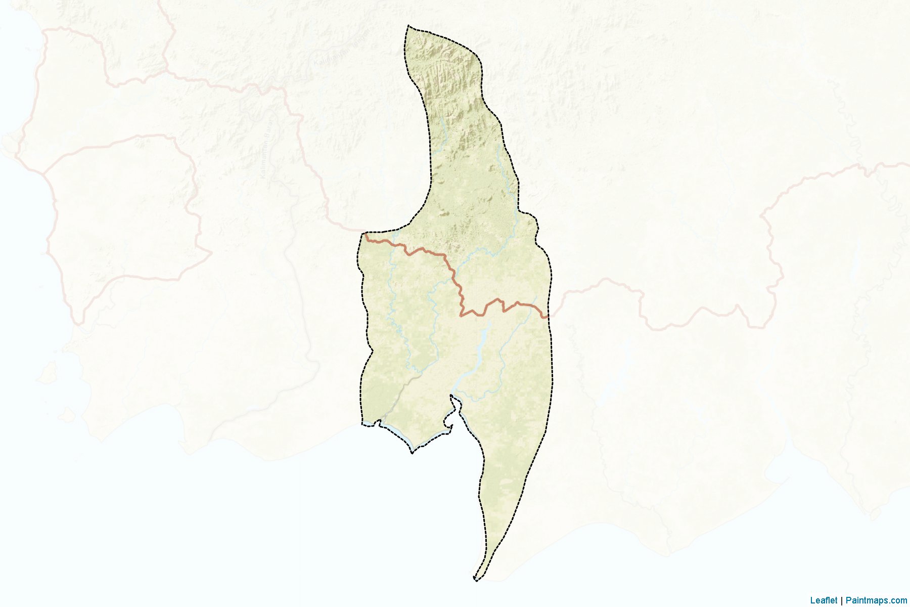 Kotawaringin Barat (Central Kalimantan) Map Cropping Samples-2