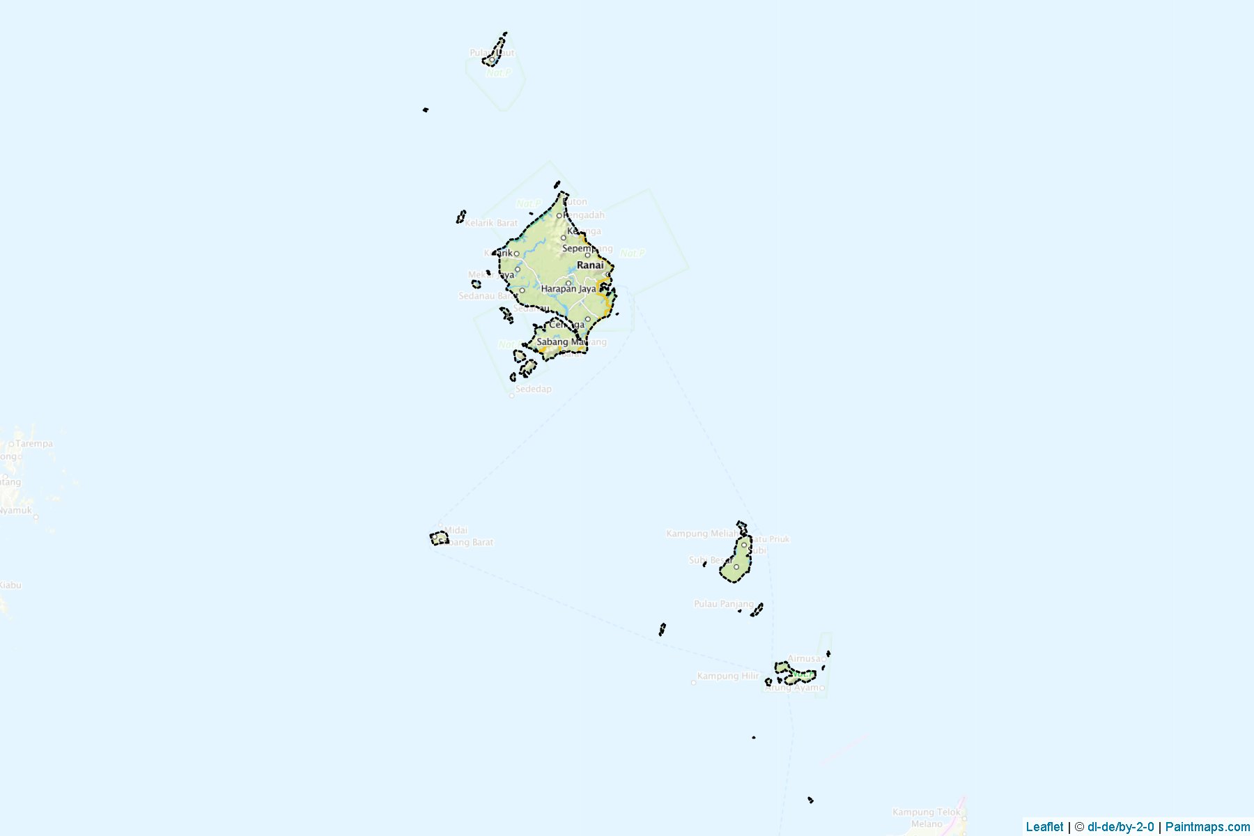 Natuna (Riau Adaları) Haritası Örnekleri-1