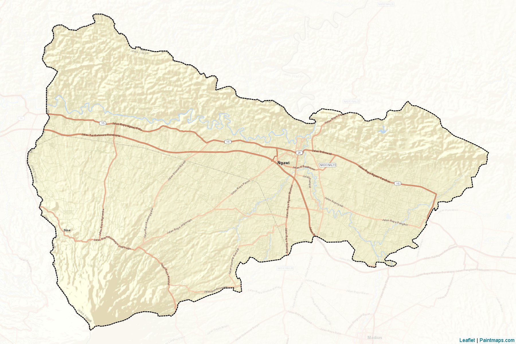 Ngawi (East Java) Map Cropping Samples-2