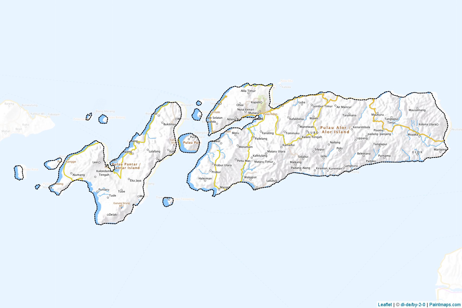 Alor (East Nusa Tenggara) Map Cropping Samples-1