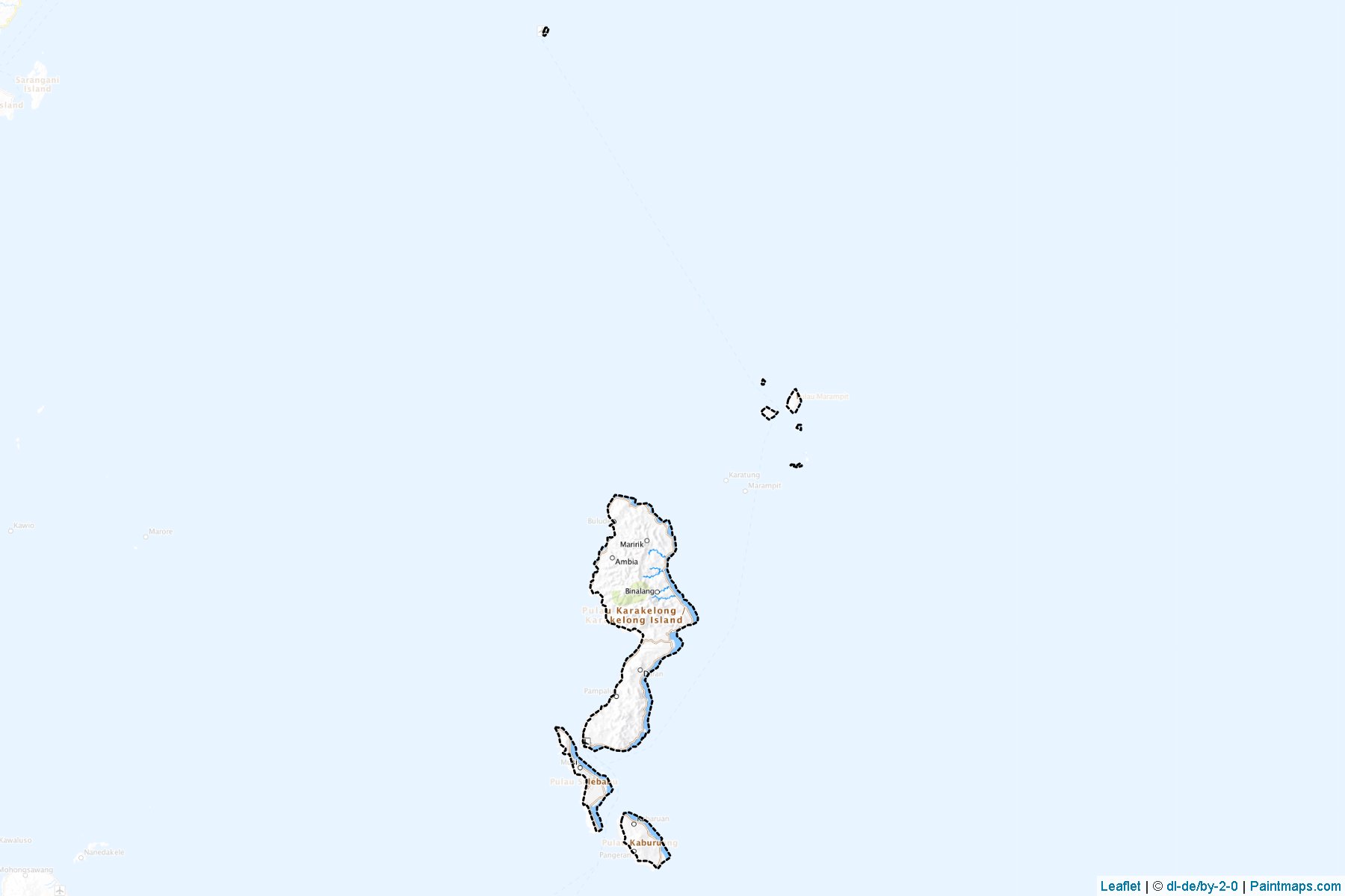 Muestras de recorte de mapas Kepulauan-Talaud (Sulawesi Utara)-1