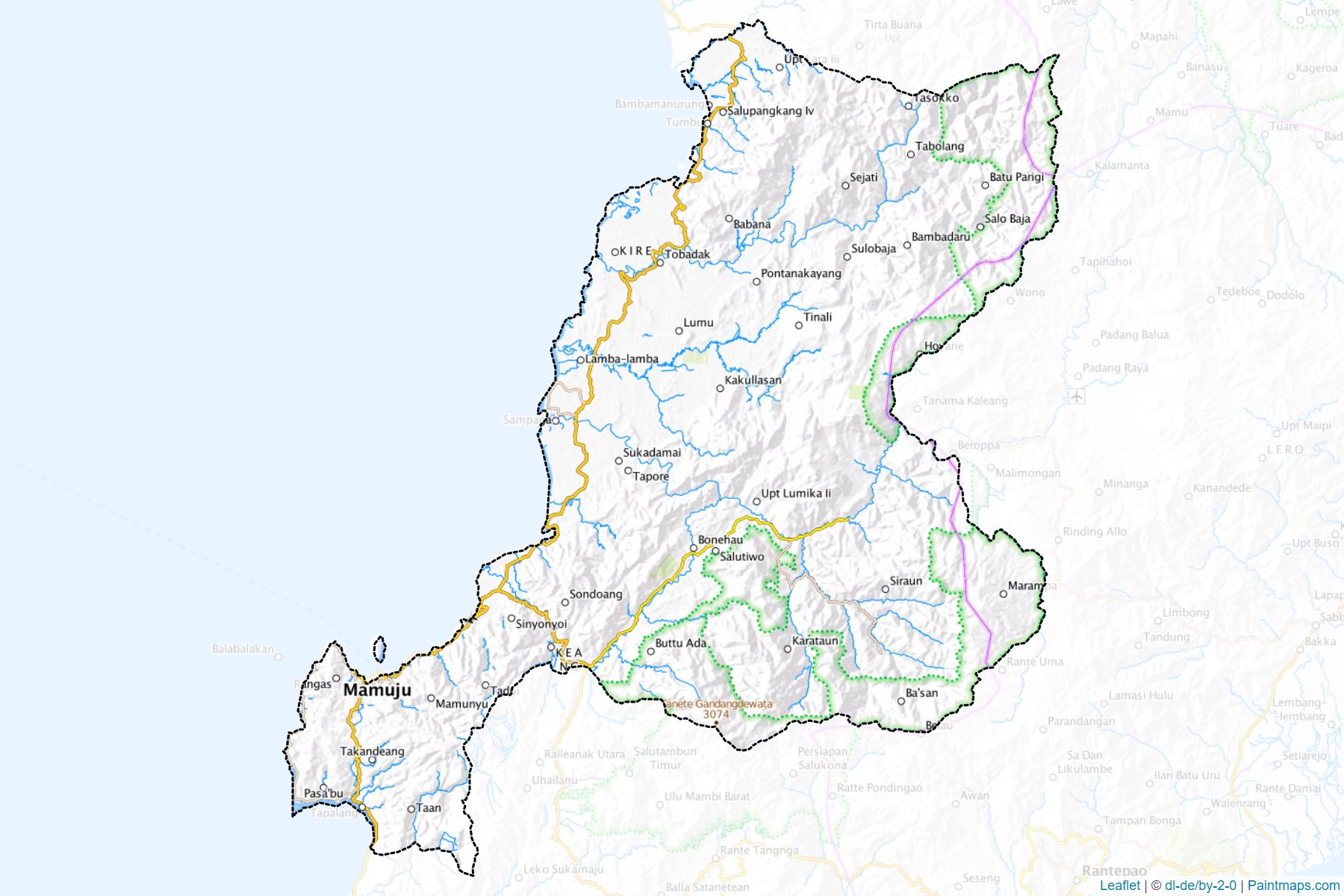 Mamuju (West Sulawesi) Map Cropping Samples-1