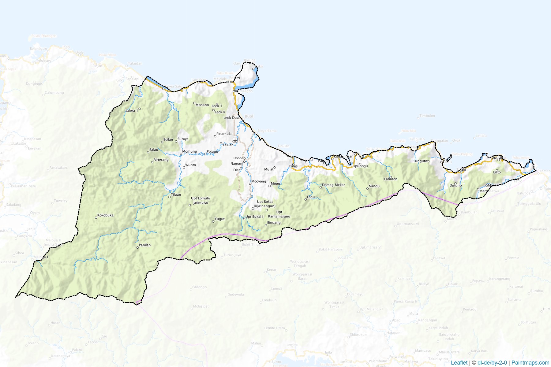 Muestras de recorte de mapas Buol (Sulawesi Tengah)-1