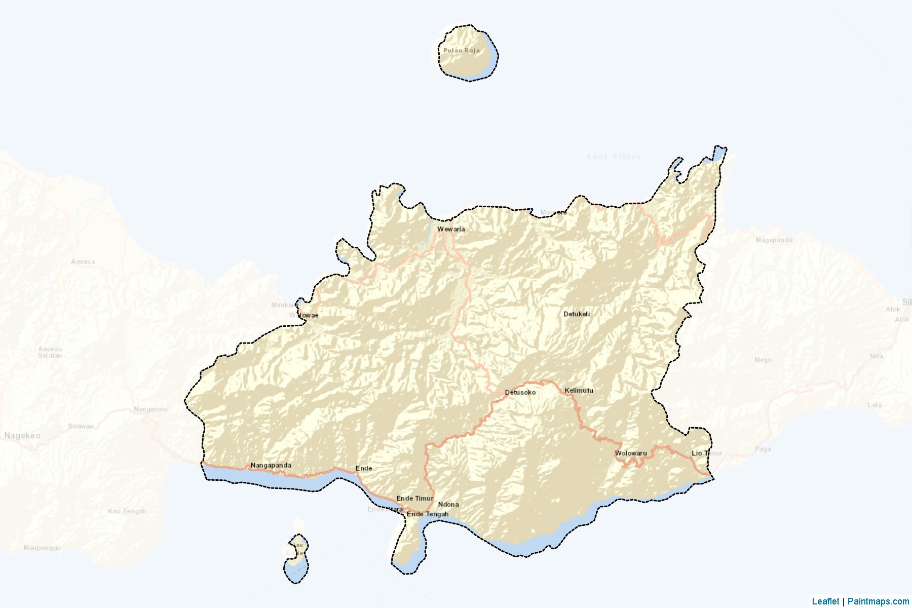 Ende (East Nusa Tenggara) Map Cropping Samples-2