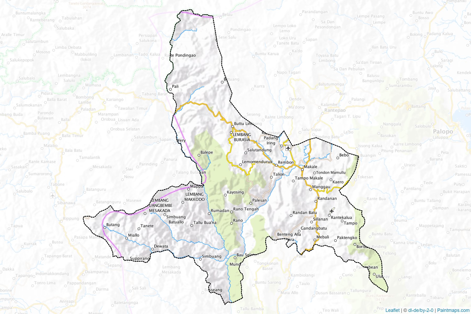 Tana Toraja (South Sulawesi) Map Cropping Samples-1