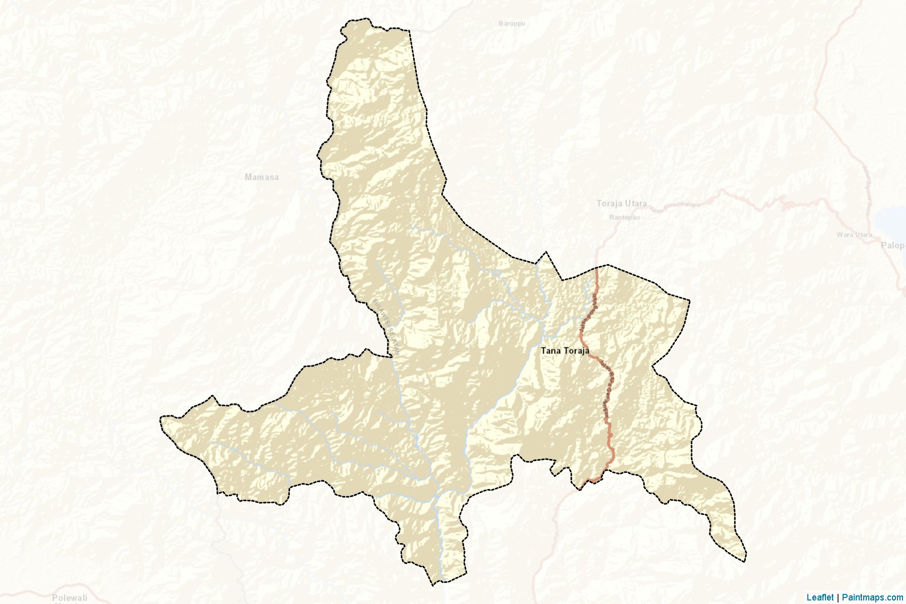 Tana Toraja (South Sulawesi) Map Cropping Samples-2