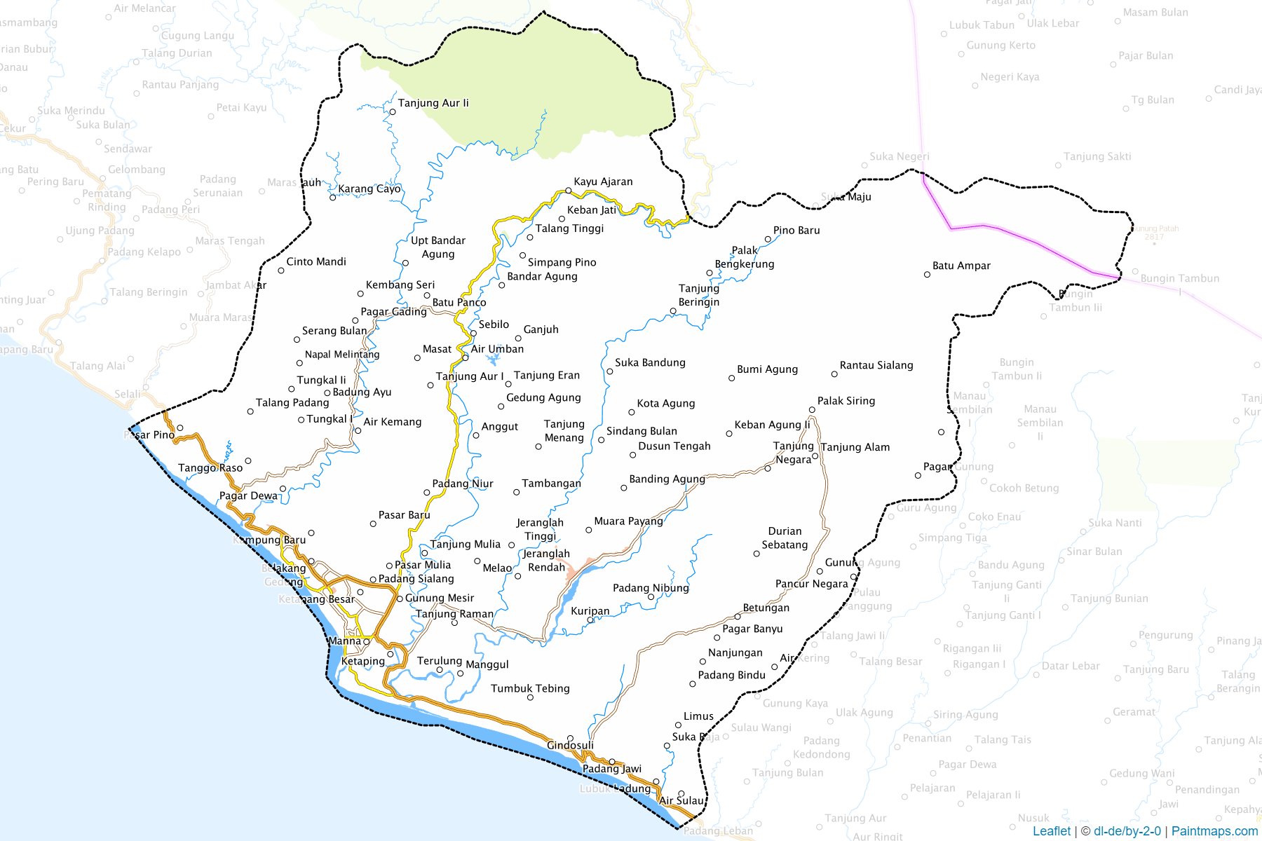 Bengkulu Selatan (Bengkulu) Haritası Örnekleri-1